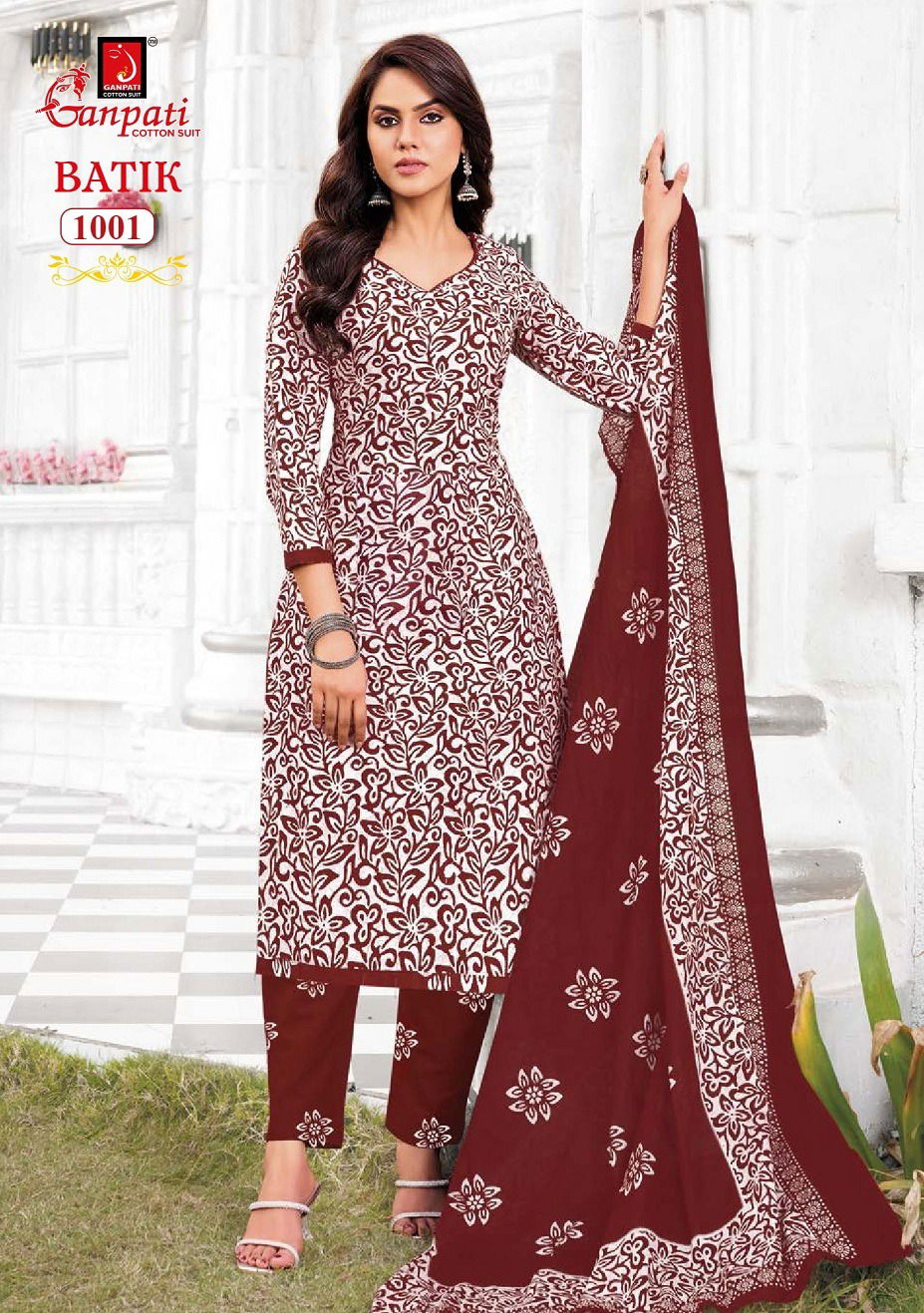 Batik Vol 10 By Ganpati Printed Cotton Kurti With Bottom Dupatta Orders In India